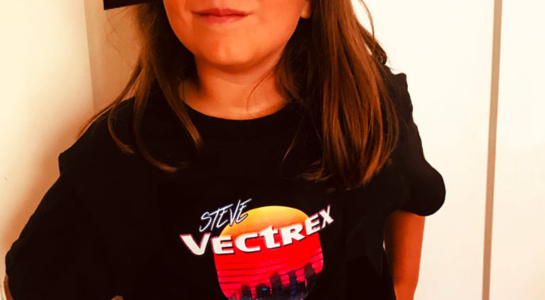Steve Vectrex «Dark Neon City» T-Shirt Woman / Kids